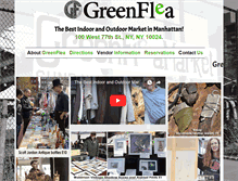 Tablet Screenshot of greenfleamarkets.com